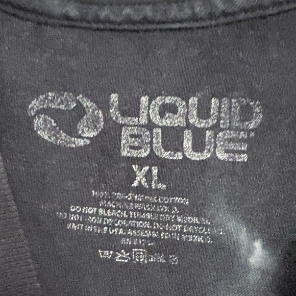 Liquid Blue AC/DC Angus Young Lightning Tie-Dye T-Shirt Men’s XL - Picture 4 of 5